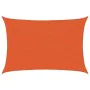 Rectangular sail awning HDPE orange 160 g/m² 3x4.5 m by , Umbrellas - Ref: Foro24-311678, Price: 39,22 €, Discount: %