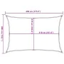 Rectangular sail awning HDPE orange 160 g/m² 3x4.5 m by , Umbrellas - Ref: Foro24-311678, Price: 39,22 €, Discount: %