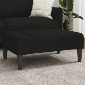 Reposapiés de tela negro 77x55x31 cm de , Otomanas - Ref: Foro24-4007382, Precio: 67,93 €, Descuento: %
