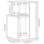 Mesa auxiliar madera de ingeniería gris hormigón 35x35x60 cm de , Mesas de centro - Ref: Foro24-840740, Precio: 41,01 €, Desc...