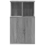 Mesa auxiliar madera de ingeniería gris Sonoma 35x35x60 cm de , Mesas de centro - Ref: Foro24-840742, Precio: 47,71 €, Descue...