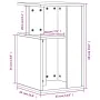 Mesa auxiliar madera de ingeniería gris Sonoma 35x35x60 cm de , Mesas de centro - Ref: Foro24-840742, Precio: 47,71 €, Descue...