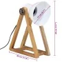 White desk lamp 25 W E27 30x17x40 cm by , Lamps - Ref: Foro24-371900, Price: 36,94 €, Discount: %