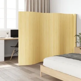 Biombo divisor de bambú color natural claro 165x600 cm by , Room dividers - Ref: Foro24-377007, Price: 142,68 €, Discount: %
