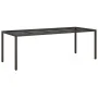 Set comedor jardín 11 pzas con cojines ratán PE vidrio marrón de , Conjuntos de jardín - Ref: Foro24-3278590, Precio: 847,05 ...