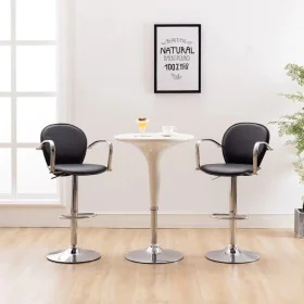 Kitchen stools armrests 2 pcs synthetic leather black by , Kitchen stools - Ref: Foro24-249700, Price: 161,96 €, Discount: %