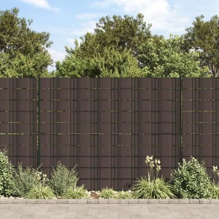 Paneles de privacidad 4 uds PVC marrón 35x0,19 m de , Paneles de vallas - Ref: Foro24-147863, Precio: 98,41 €, Descuento: %