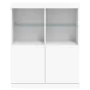 Aparador con luces LED blanco 81x37x100 cm de , Aparadores - Ref: Foro24-836672, Precio: 115,69 €, Descuento: %