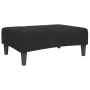 Sofá cama de 2 plazas con taburete terciopelo negro de , Sofás - Ref: Foro24-3258119, Precio: 328,30 €, Descuento: %