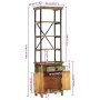 Aparador de madera maciza reciclada 55x30x180 cm de , Aparadores - Ref: Foro24-358884, Precio: 249,19 €, Descuento: %
