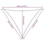 Toldo de vela triangular HDPE arena 160 g/m² 2,5x2,5x3,5 m de , Sombrillas - Ref: Foro24-4002053, Precio: 17,76 €, Descuento: %