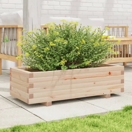 Jardinera madera maciza de pino 90x40x26,5 cm de , Maceteros y jardineras - Ref: Foro24-847333, Precio: 83,01 €, Descuento: %