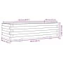 Jardinera madera maciza de pino 90x40x26,5 cm de , Maceteros y jardineras - Ref: Foro24-847333, Precio: 83,01 €, Descuento: %