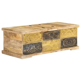 Mesa de centro madera maciza de mango 100x50x35 cm de , Mesas de centro - Ref: Foro24-247881, Precio: 308,57 €, Descuento: %