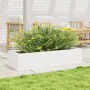 Jardinera de madera maciza de pino blanco 110x40x23 cm de , Maceteros y jardineras - Ref: Foro24-847229, Precio: 89,85 €, Des...