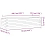 Jardinera de madera maciza de pino blanco 110x40x23 cm de , Maceteros y jardineras - Ref: Foro24-847229, Precio: 89,85 €, Des...