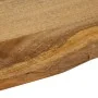 Tablero de mesa borde natural madera maciza mango 90x80x3,8 cm by , Table tops - Ref: Foro24-370747, Price: 126,08 €, Discoun...