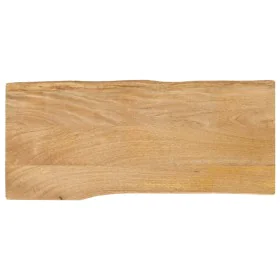 Tablero de mesa borde natural madera maciza mango 100x40x2,5 cm de , Tableros para mesas - Ref: Foro24-370707, Precio: 52,50 ...