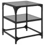 Mesa de centro con superficie de vidrio acero negro 40x40x45 cm de , Mesas de centro - Ref: Foro24-846004, Precio: 34,94 €, D...