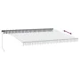 Manual retractable awning LED light anthracite and white 450x350 cm by , Awnings - Ref: Foro24-3215813, Price: 456,12 €, Disc...