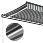 Manual retractable awning LED light anthracite and white 450x350 cm by , Awnings - Ref: Foro24-3215813, Price: 456,12 €, Disc...