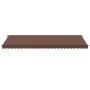 Toldo retráctil manual con luces LED marrón 600x300 cm de , Toldos - Ref: Foro24-3310222, Precio: 561,78 €, Descuento: %