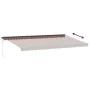 Toldo retráctil manual con luces LED marrón 600x300 cm de , Toldos - Ref: Foro24-3310222, Precio: 561,78 €, Descuento: %