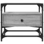 Sonoma Couchtisch aus grauem Stahl mit Glasplatte 50x50x45 cm von , Couchtisch - Ref: Foro24-846052, Preis: 69,99 €, Rabatt: %