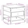 Sonoma Couchtisch aus grauem Stahl mit Glasplatte 50x50x45 cm von , Couchtisch - Ref: Foro24-846052, Preis: 69,99 €, Rabatt: %