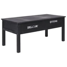 Black wooden coffee table 100x50x45 cm by , Coffee table - Ref: Foro24-284141, Price: 154,48 €, Discount: %