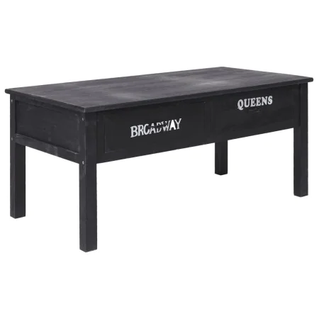 Mesa de centro de madera negro 100x50x45 cm de , Mesas de centro - Ref: Foro24-284141, Precio: 154,48 €, Descuento: %