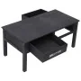 Black wooden coffee table 100x50x45 cm by , Coffee table - Ref: Foro24-284141, Price: 154,48 €, Discount: %
