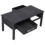Mesa de centro de madera negro 100x50x45 cm de , Mesas de centro - Ref: Foro24-284141, Precio: 154,48 €, Descuento: %