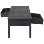 Black wooden coffee table 100x50x45 cm by , Coffee table - Ref: Foro24-284141, Price: 154,48 €, Discount: %