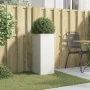 Jardinera acero blanco 32x29x75 cm de , Maceteros y jardineras - Ref: Foro24-841572, Precio: 60,72 €, Descuento: %