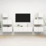 Set de mueble para TV de 8 piezas madera contrachapada blanco de , Muebles TV - Ref: Foro24-3078714, Precio: 224,47 €, Descue...
