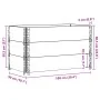 Jardinera de madera maciza de pino gris 100x50 cm de , Maceteros y jardineras - Ref: Foro24-3295429, Precio: 108,82 €, Descue...