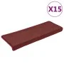 Alfombras de peldaños de escalera 15 uds rojo mate 65x21x4 cm de , Alfombrillas para escalones - Ref: Foro24-326199, Precio: ...