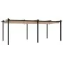 Cenador de jardín con techo retráctil taupe 3x6 m de , Carpas y cenadores - Ref: Foro24-3217063, Precio: 711,03 €, Descuento: %