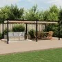 Cenador de jardín con techo retráctil taupe 3x6 m de , Carpas y cenadores - Ref: Foro24-3217063, Precio: 711,03 €, Descuento: %