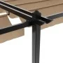 Cenador de jardín con techo retráctil taupe 3x6 m de , Carpas y cenadores - Ref: Foro24-3217063, Precio: 711,03 €, Descuento: %