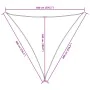 Toldo de vela triangular tela Oxford marrón 6x6x6 m de , Sombrillas - Ref: Foro24-135845, Precio: 53,58 €, Descuento: %