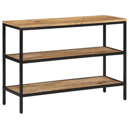 Mesa consola madera maciza de mango rugosa 100x35x70 cm de , Mesas auxiliares - Ref: Foro24-374073, Precio: 119,94 €, Descuen...