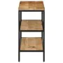 Mesa consola madera maciza de mango rugosa 100x35x70 cm de , Mesas auxiliares - Ref: Foro24-374073, Precio: 119,94 €, Descuen...