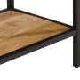 Mesa consola madera maciza de mango rugosa 100x35x70 cm de , Mesas auxiliares - Ref: Foro24-374073, Precio: 119,94 €, Descuen...