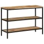 Mesa consola madera maciza de mango rugosa 100x35x70 cm de , Mesas auxiliares - Ref: Foro24-374073, Precio: 119,94 €, Descuen...