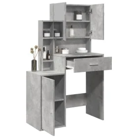 Schminktisch mit betongrauen Möbeln 80x35x132 cm von , Schlafzimmerkommoden - Ref: Foro24-848237, Preis: 113,80 €, Rabatt: %
