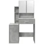 Tocador con mueble gris hormigón 80x35x132 cm de , Tocadores para dormitorios - Ref: Foro24-848237, Precio: 113,80 €, Descuen...