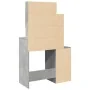 Tocador con mueble gris hormigón 80x35x132 cm de , Tocadores para dormitorios - Ref: Foro24-848237, Precio: 113,80 €, Descuen...
