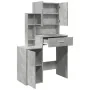 Tocador con mueble gris hormigón 80x35x132 cm de , Tocadores para dormitorios - Ref: Foro24-848237, Precio: 113,80 €, Descuen...